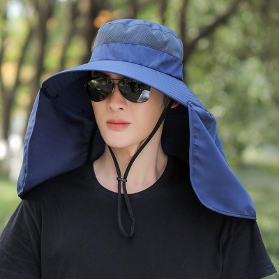 Women’s Wide Brim Sun Hat: Detachable Neck Flap & Ponytail UV Protection Women's wide brim sun hat with detachable neck flap and ponytail, offering UV protection