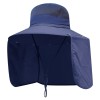Women’s Wide Brim Sun Hat Detachable Neck Flap Ponytail UV Protection One Size for Garden Fishing Hiking