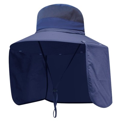 Women’s Wide Brim Sun Hat: Detachable Neck Flap & Ponytail UV Protection Women's wide brim sun hat with detachable neck flap and ponytail, offering UV protection