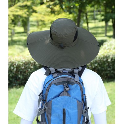 6 inch wide brim unisex bucket hat for sun protection