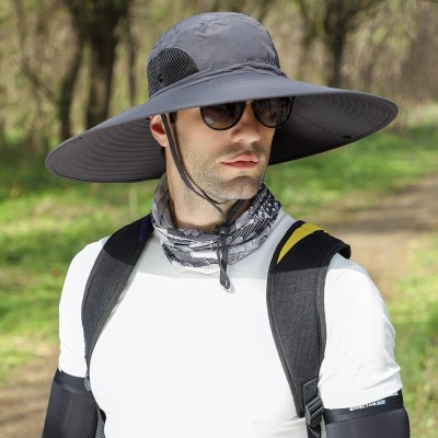 6-Inch Wide Brim Sun Protection Unisex Bucket Hat 6-inch wide brim unisex bucket hat for hiking beach fishing