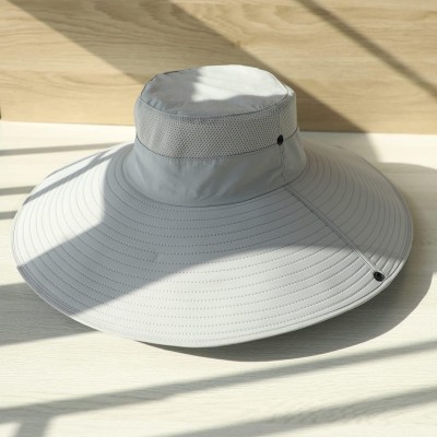 HUAMULAN Unisex Foldable Wide Brim Bucket Sun Hat for Fishing Hiking