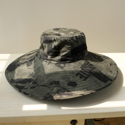 Unisex UPF 50+ Foldable Wide Brim Bucket Hat for Outdoor Sun Protection