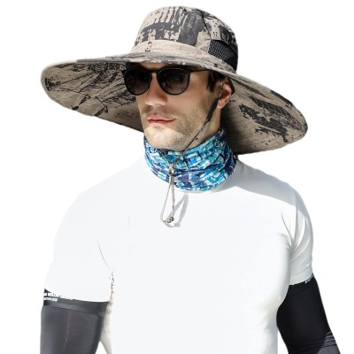 UPF50+ Unisex Foldable Bucket Sun Hat for Hiking Beach Fishing