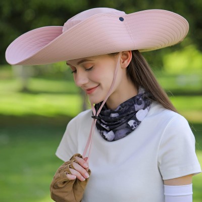 UPF 50+ Unisex Wide Brim Sun Hat Ventilated Quick Dry for Fishing Hiking Beach
