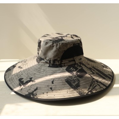 Unisex wide brim UV protection foldable summer sun hat for hiking fishing beach garden
