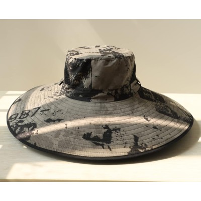 Unisex wide brim UV protection foldable summer sun hat for hiking fishing beach garden