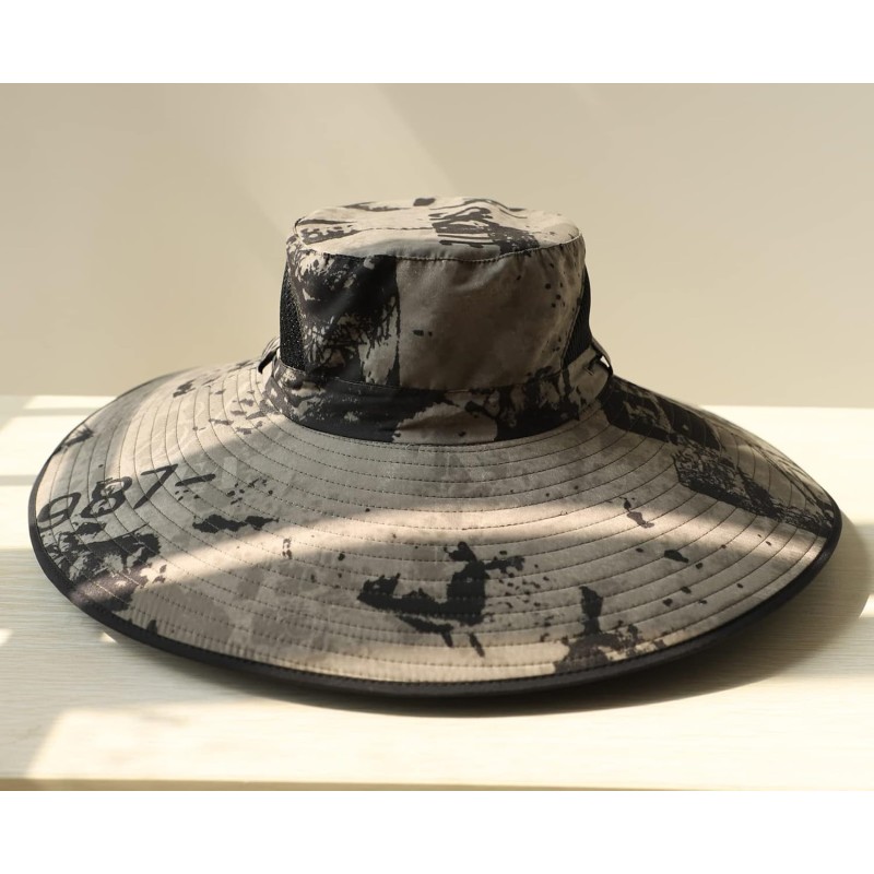Unisex wide brim UV protection foldable summer sun hat for hiking fishing beach garden