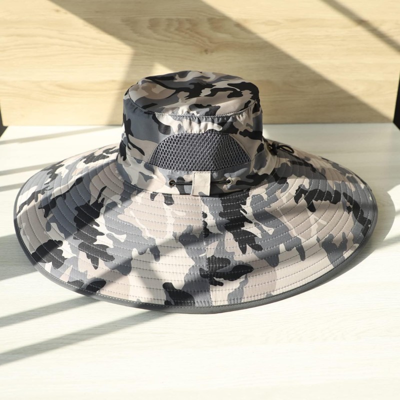 Unisex foldable wide brim UV protection sun hat suitable for fishing, hiking, beach and garden