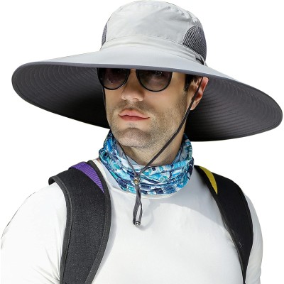 HUAMULAN 6 HUAMULAN 6 inch wide brim unisex water repellent bucket sun hat