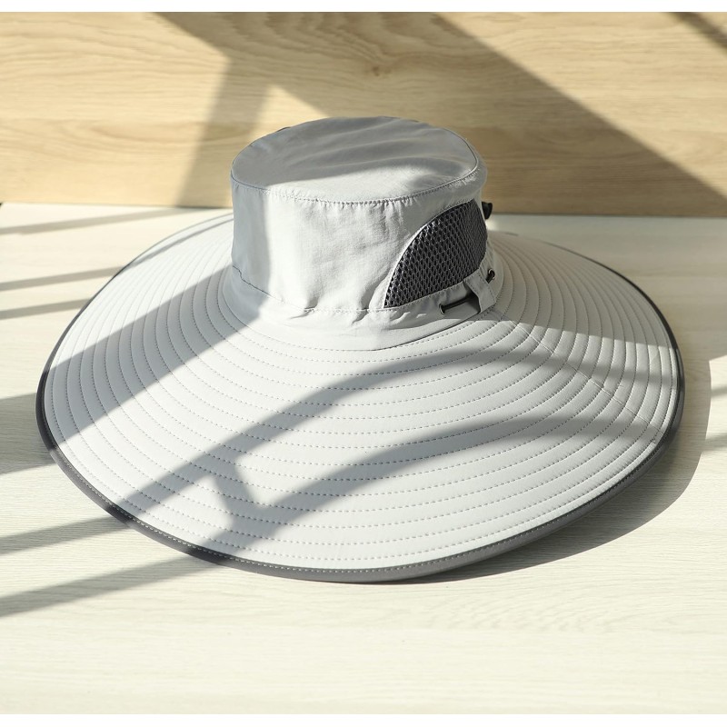 HUAMULAN 6 HUAMULAN 6 inch wide brim unisex water repellent bucket sun hat