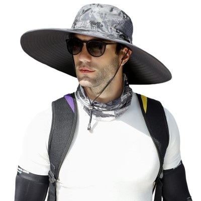 Unisex Wide Brim UV Protection Foldable Adjustable Summer Sun Hat Unisex Wide Brim UV Protection Foldable Adjustable Summer Sun Hat