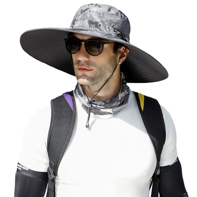 Unisex Wide Brim UV Protection Foldable Adjustable Summer Sun Hat Unisex Wide Brim UV Protection Foldable Adjustable Summer Sun Hat