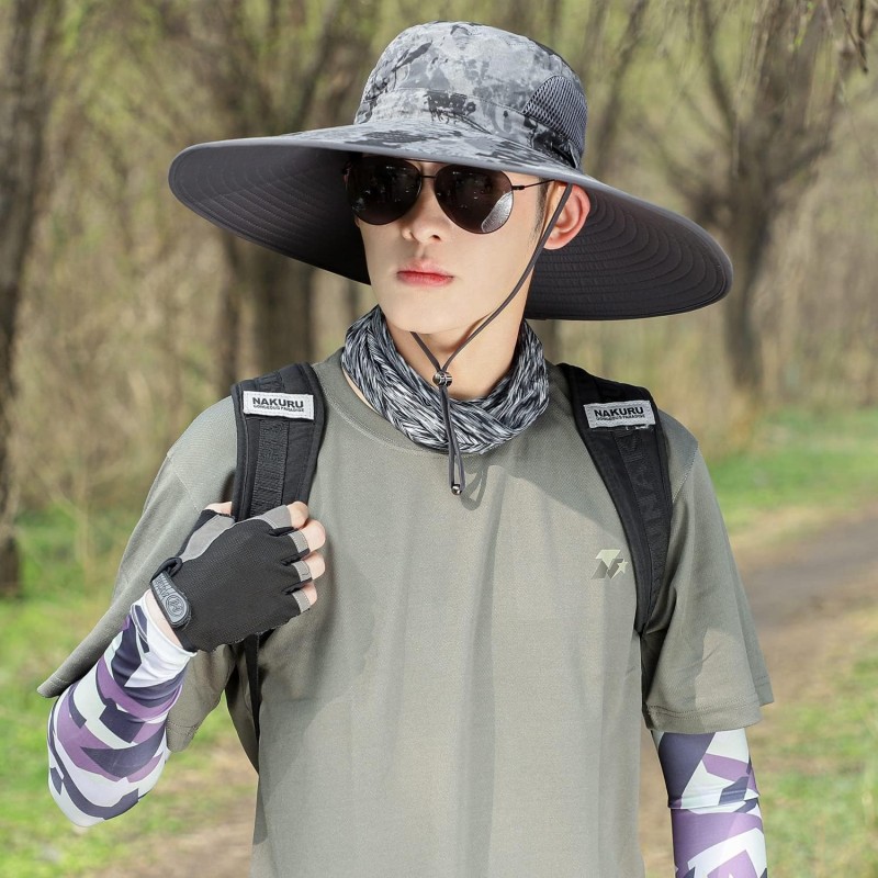 Unisex Wide Brim UV Protection Foldable Adjustable Summer Sun Hat Unisex Wide Brim UV Protection Foldable Adjustable Summer Sun Hat