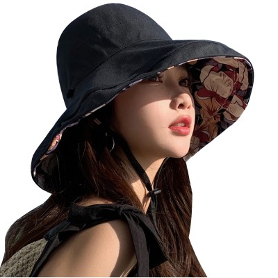 HUAMULAN Women's Summer Sun Hat for Beach & Travel HUAMULAN Women's Reversible Wide Brim UV Protection Foldable Beach Sun Hat