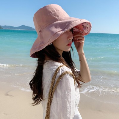 Women's Floral Wide Brim Sun Hat Women's reversible floral wide brim sun hat with UV protection for beach and travel