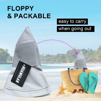 Women's wide brim UV sun hat with mesh crown for beach hiking travel