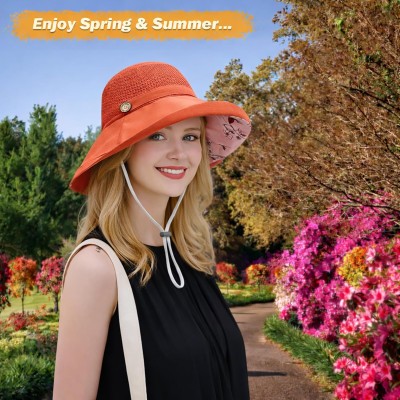 Women’s wide brim sun hat with mesh crown and UV protection