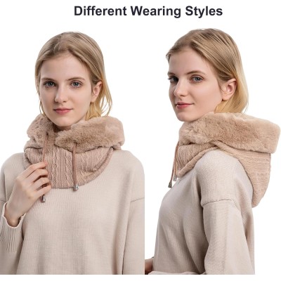 HUAMULAN Women's 3-in-1 Winter Balaclava Khaki HUAMULAN Women's 3-in-1 Winter Balaclava Khaki Ski Snow Fleece Set