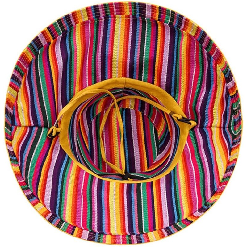 Women’s bohemian wide brim sun hat with UV protection, adjustable wired edge and chin strap for beach, hiking, fishing