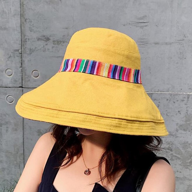 Women’s bohemian wide brim sun hat with UV protection, adjustable wired edge and chin strap for beach, hiking, fishing