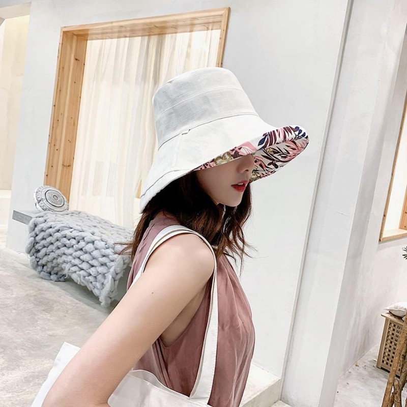 Women's Reversible Wide Brim UV Protection Sun Hat for Outdoor Activities