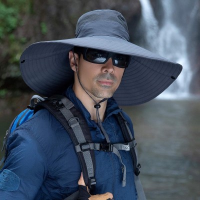 6 6 inch wide brim unisex bucket hat ideal for hiking, beach, and fishing