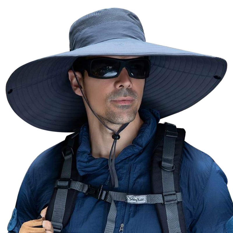6 6 inch wide brim unisex bucket hat ideal for hiking, beach, and fishing