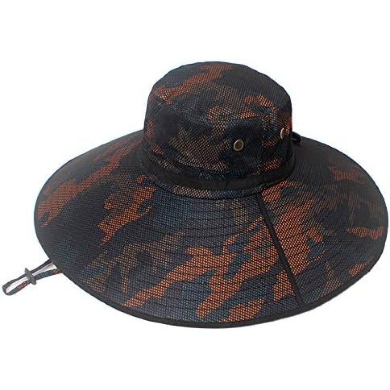 HUAMULAN UPF50+ Wide Brim Bucket Hat for Men Women