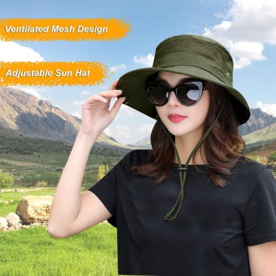 Unisex Adjustable UV Protection Mesh Bucket Hat Summer Sun Hat Unisex Adjustable UV Protection Mesh Bucket Hat for Fishing Hiking Beach Gardening