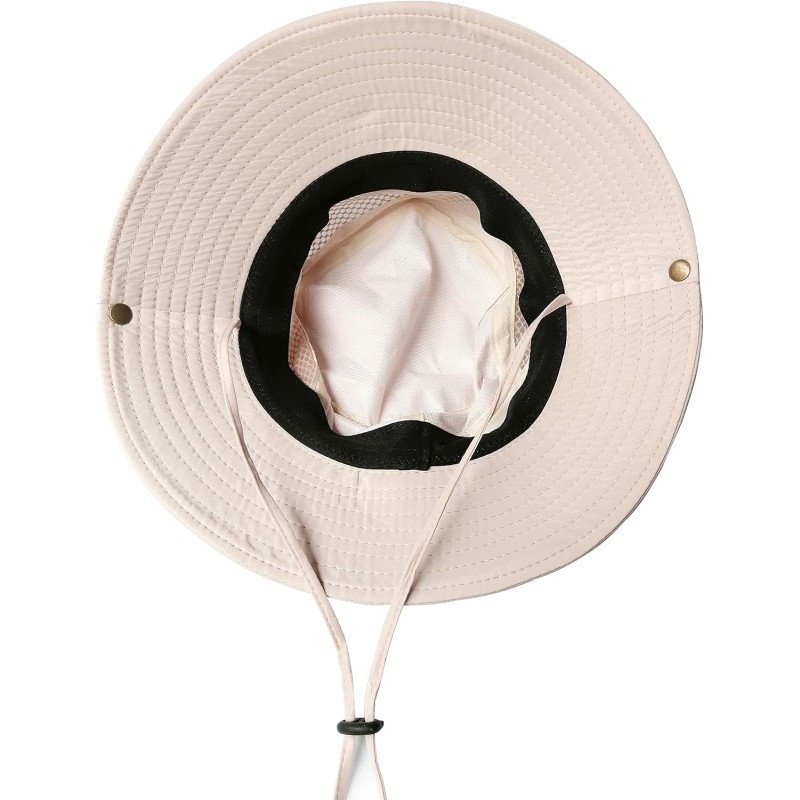 Unisex UV Protection Wide Brim Bucket Sun Hat for Outdoor Use