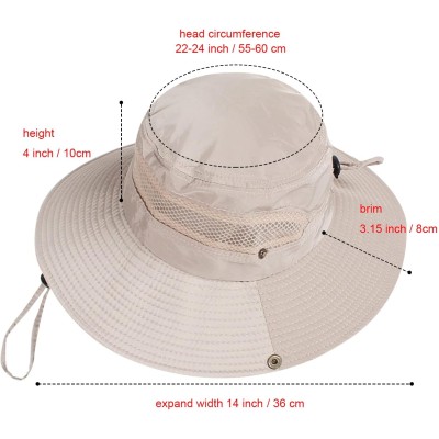 Unisex UV Protection Wide Brim Bucket Sun Hat for Outdoor Use