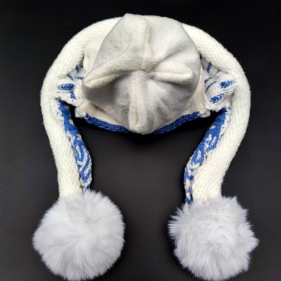 HUAMULAN Women's Yellow Winter Beanie Scarf Set HUAMULAN Women's Yellow Winter Beanie Scarf Set with Pom Pom and Ear Flaps