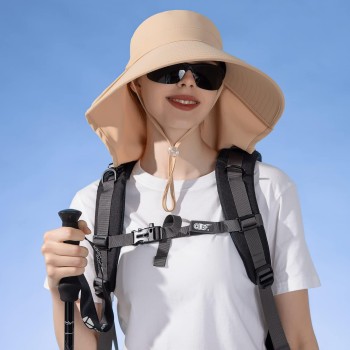 HUAMULAN UPF 50+ Sun Hat with Neck Flap Quick Dry Packable Hiking Fishing Safari Hat for Women Men HUAMULAN UPF 50+ Sun Hat with Neck Flap Quick Dry Packable Hiking Fishing Safari Hat for Women Men