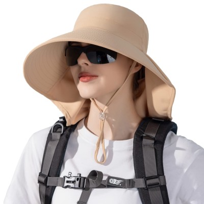 HUAMULAN UPF 50+ Sun Hat with Neck Flap for Hiking and Fishing