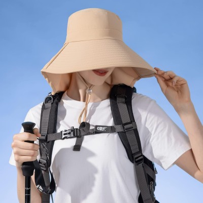 HUAMULAN UPF 50+ Sun Hat with Neck Flap for Hiking and Fishing