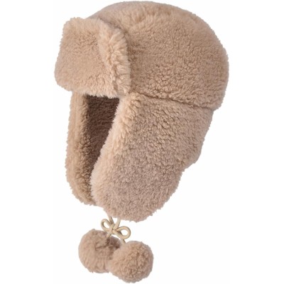 HUAMULAN Unisex Khaki Ushanka Trapper Hat for Winter Skiing