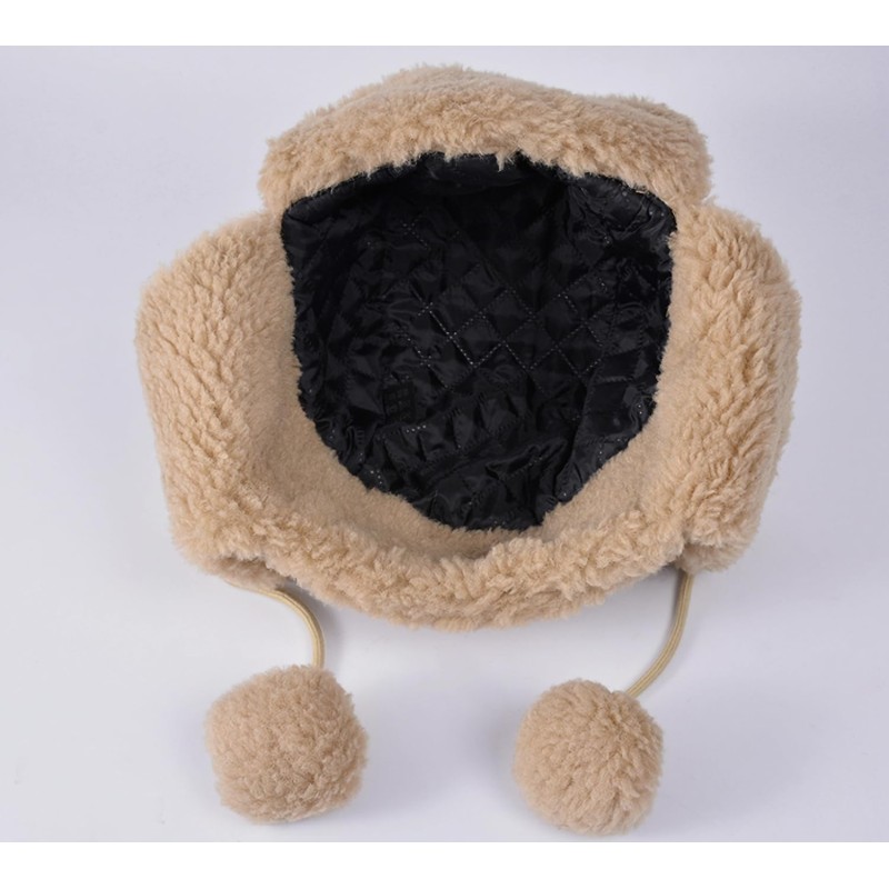 HUAMULAN Unisex Khaki Ushanka Trapper Hat for Winter Skiing