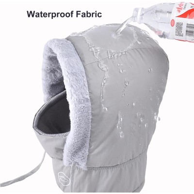 HUAMULAN Gray Unisex 3-in-1 Winter Fleece Balaclava Waterproof Ski Face Mask HUAMULAN Gray Unisex 3-in-1 Winter Fleece Balaclava Waterproof Ski Face Mask