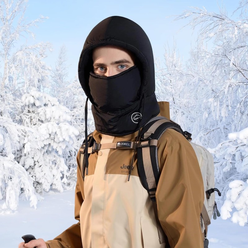 HUAMULAN 3-in-1 Winter Balaclava for Extreme Cold HUAMULAN Unisex 3-in-1 Winter Balaclava Ski Snow Hat Face Shield