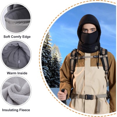 HUAMULAN 3-in-1 Winter Balaclava for Extreme Cold HUAMULAN Unisex 3-in-1 Winter Balaclava Ski Snow Hat Face Shield