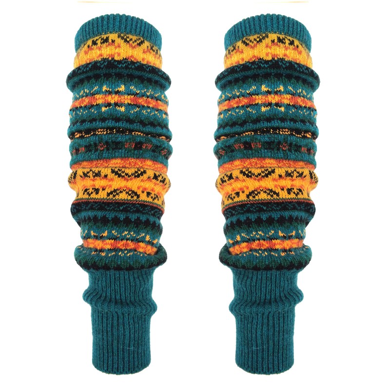 HUAMULAN Women's Bohemian Knit Over Knee Leg Warmers Christmas Boot Cuffs