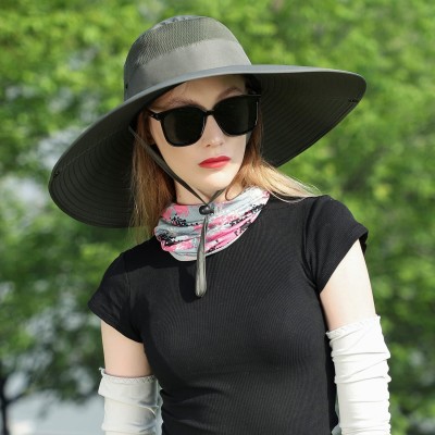 UPF 50+ wide brim sun hat for men women outdoor fishing hiking beach garden
