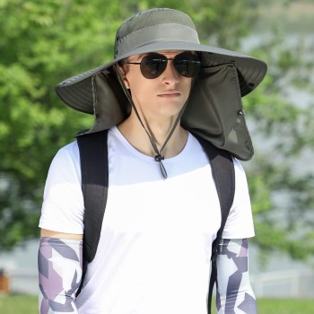 Women's Wide Brim UV Protection Sun Hat Detachable Neck Flap Ponytail Garden Fishing Hiking One Size Army Green Women's Wide Brim UV Protection Sun Hat Detachable Neck Flap Ponytail Garden Fishing Hiking One Size Army Green