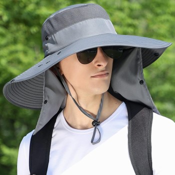 Women’s Wide Brim Sun Hat Detachable Face Neck Flap Ponytail UV Protection Dark Gray One Size for Fishing Hiking Garden Women’s Wide Brim Sun Hat Detachable Face Neck Flap Ponytail UV Protection Dark Gray One Size for Fishing Hiking Garden