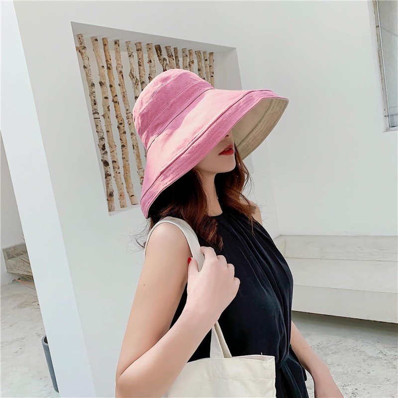 Women's Wide Brim Sun Hat for Beach & Hiking Women's wide brim sun hat with metal wired edge for UV protection