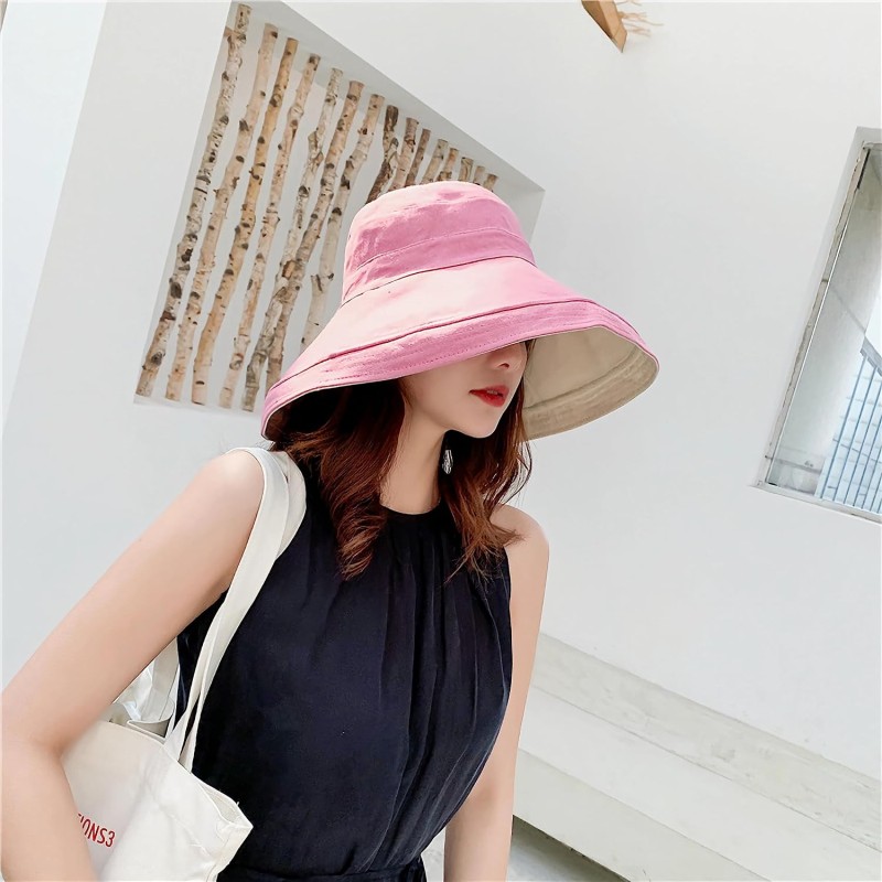 Women's Wide Brim Sun Hat for Beach & Hiking Women's wide brim sun hat with metal wired edge for UV protection