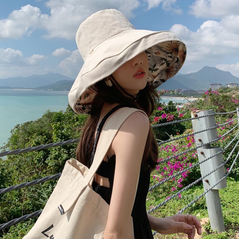 HUAMULAN Women's Reversible UV Protection Summer Sun Hat