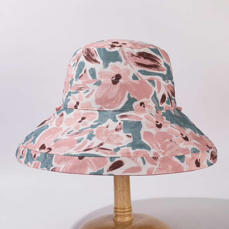 Reversible Packable Women's Wide Brim Sun Hat for Summer Use Women's reversible wide brim sun hat with UV protection for summer outdoor activities