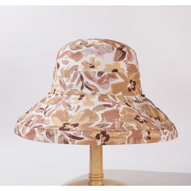 Women's wide brim sun hat with UV protection, reversible and packable for beach, fishing, hiking